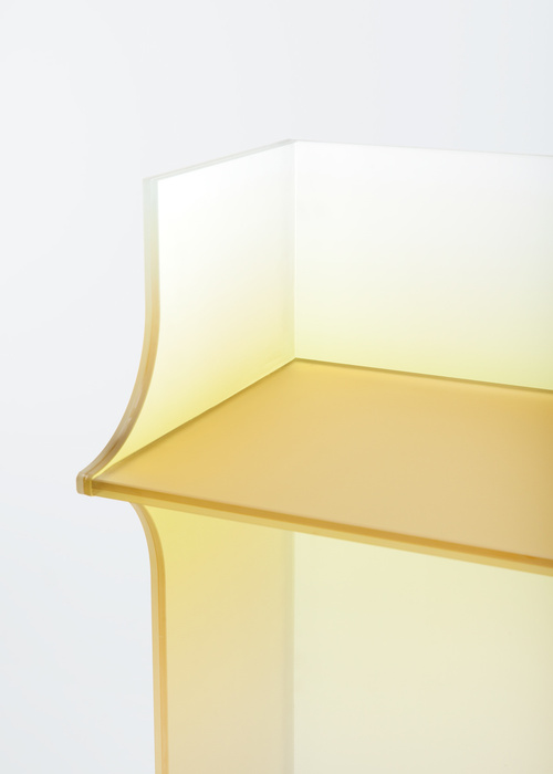 Selected works by Germans Ermičs, design, furniture, colors, glass, chair