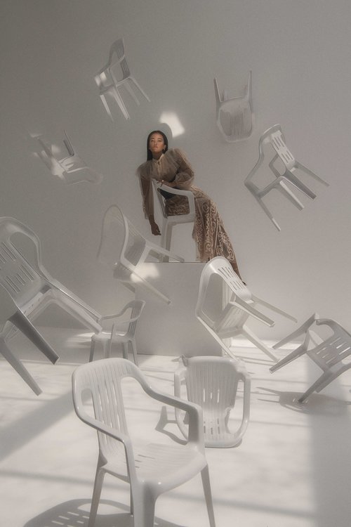 Selected works by Abdulla Elmaz, fashion, landscape, surrealism