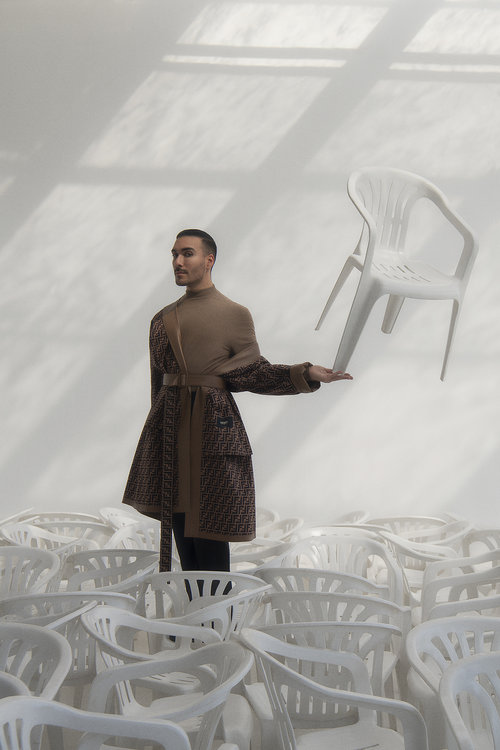 Selected works by Abdulla Elmaz, fashion, landscape, surrealism