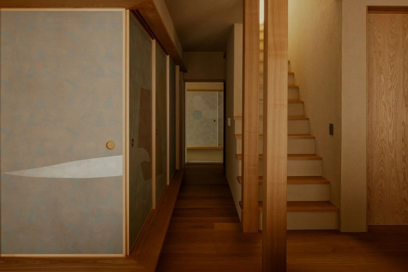 House in Narutaki by kooo architects, Kyoto Japan, Sukiya style renovation, engawa, waterfall garden, timber plaster stone