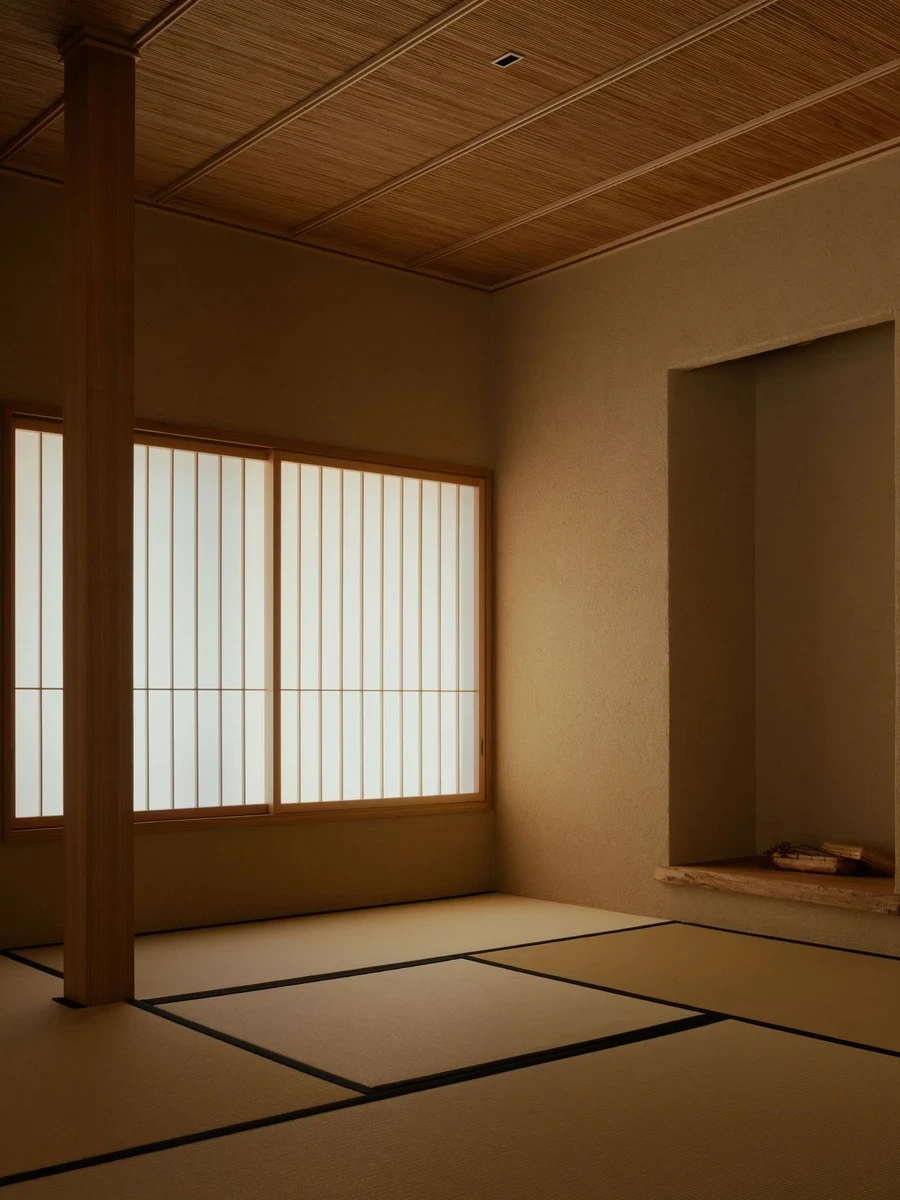 House in Narutaki by kooo architects, Kyoto Japan, Sukiya style renovation, engawa, waterfall garden, timber plaster stone