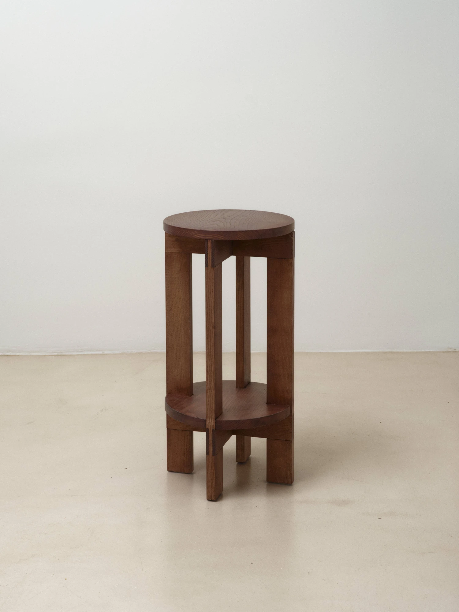 Bespoke Furniture for Jazminos Restaurant by David Sandoval, Barcelona Spain, solid ash wood tables and stools, restaurant furniture, craft