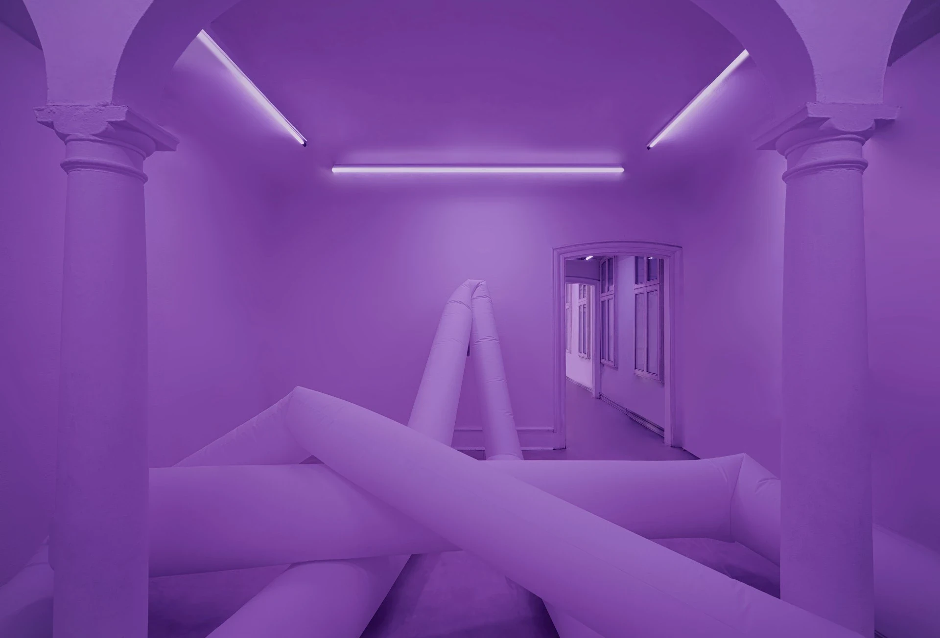 NATORU by Mit Borrás at Kunstverein Göttingen Germany, film installation, media performance, 3D printing, transhumanism, Peter Heller