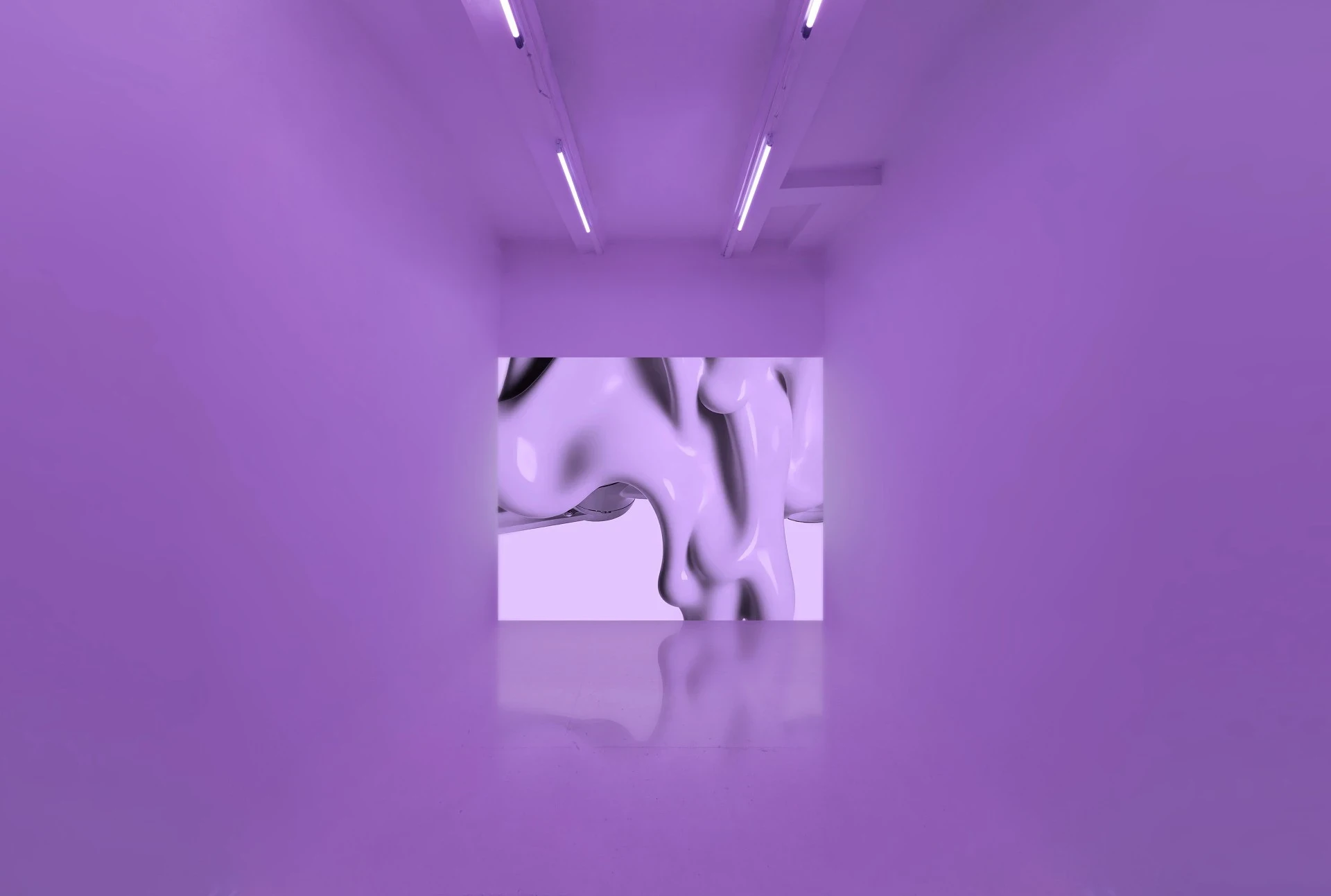 NATORU by Mit Borrás at Kunstverein Göttingen Germany, film installation, media performance, 3D printing, transhumanism, Peter Heller