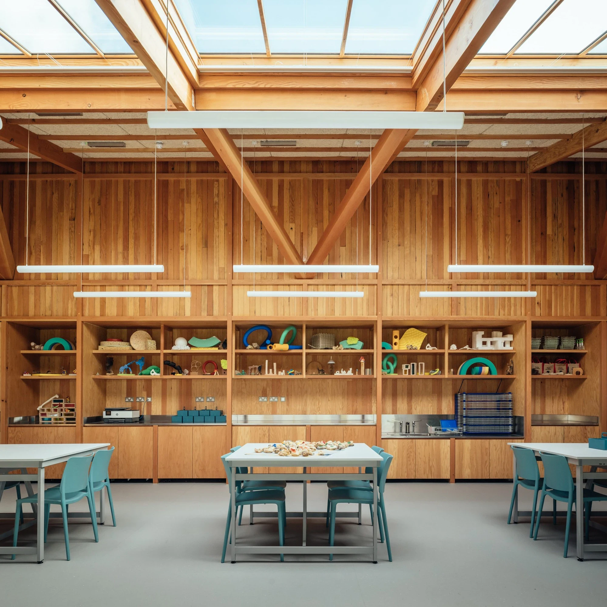 Sheep Field Barn by DSDHA at Henry Moore Studios and Gardens, Hertfordshire UK, barn conversion, gallery, Rob Hill