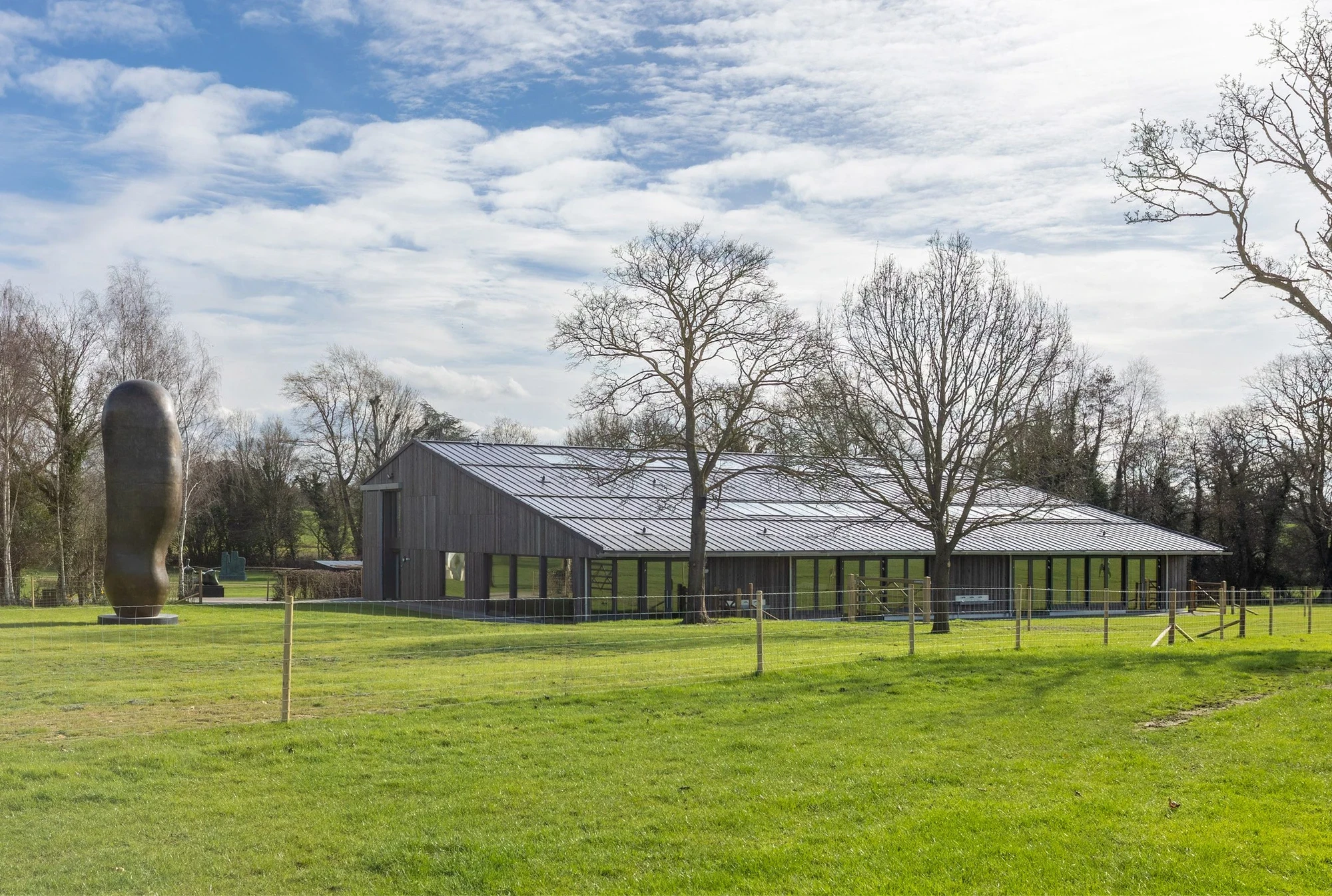 Sheep Field Barn by DSDHA at Henry Moore Studios and Gardens, Hertfordshire UK, barn conversion, gallery, Rob Hill