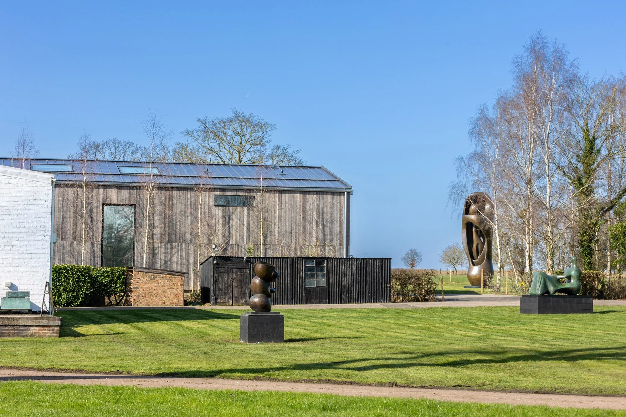 Sheep Field Barn by DSDHA at Henry Moore Studios and Gardens, Hertfordshire UK, barn conversion, gallery, Rob Hill