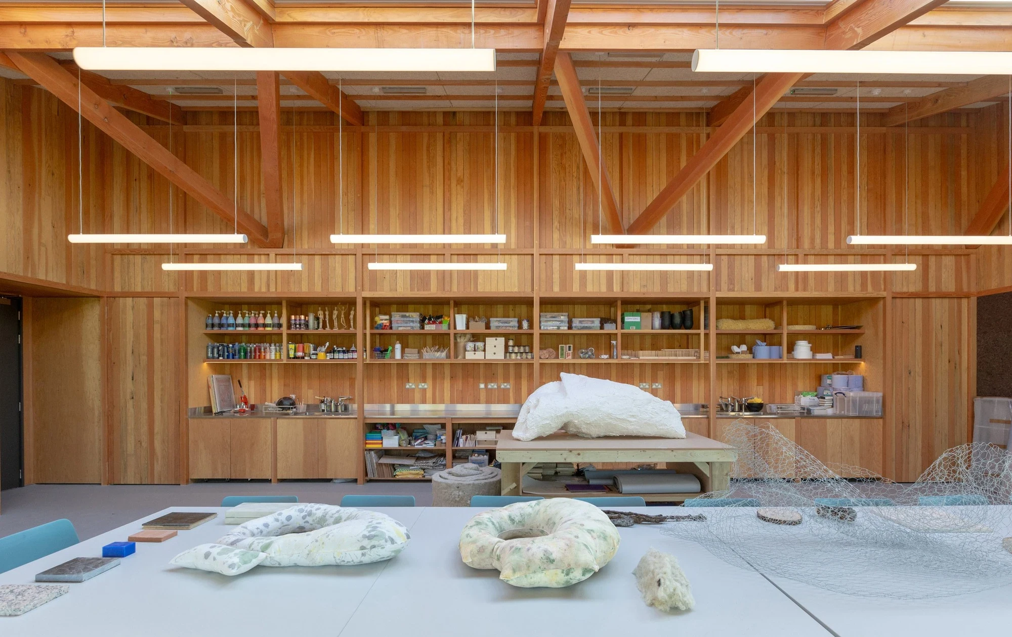 Sheep Field Barn by DSDHA at Henry Moore Studios and Gardens, Hertfordshire UK, barn conversion, gallery, Rob Hill