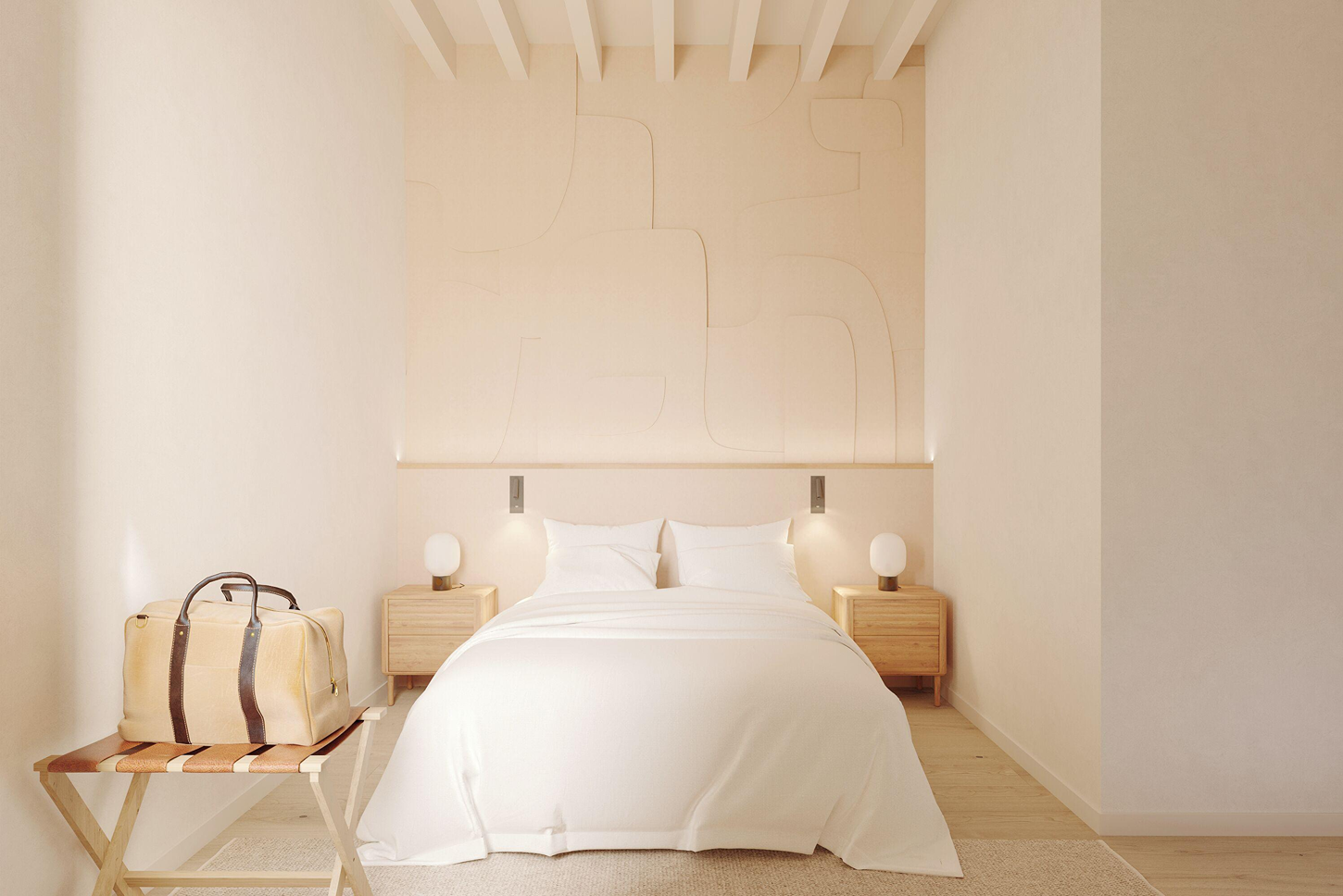 The Verse by João Luís Carrilho da Graça + Studio Astolfi — A bedroom alcove at The Verse demonstrates the project's domestic-scaled approach to hospitality.