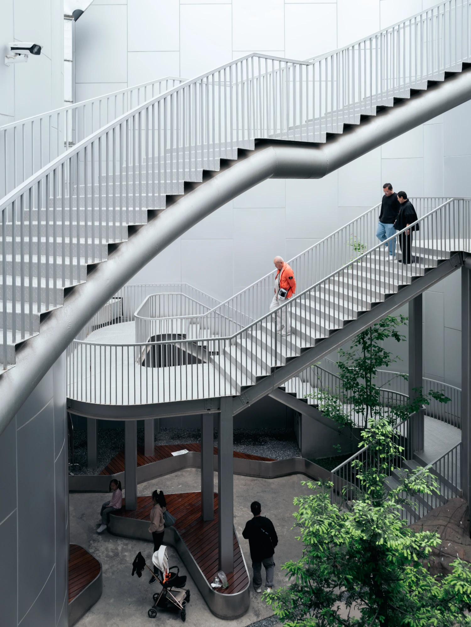 Expo Cultural Park Greenhouse Garden by Delugan Meissl captured by Marcus Yau — A sectional view revealing the Expo Cultural Park's spatial complexity across three levels.