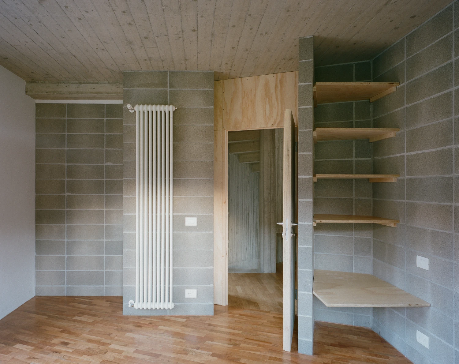 Casa BM by ErranteArchitetture — An unfinished interior reveals the architectural logic beneath surface finish.