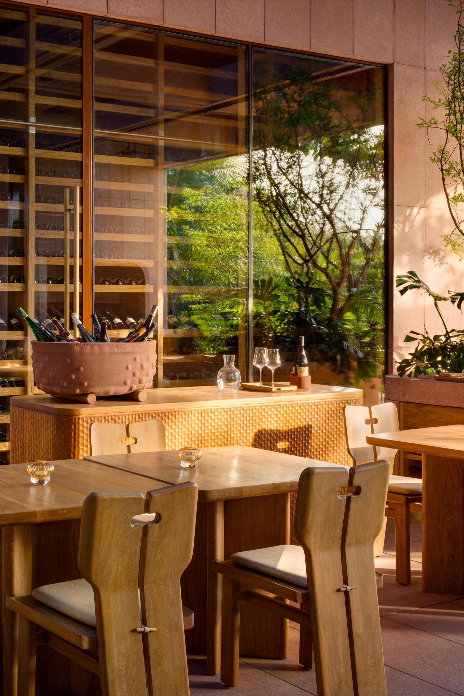 Rubra Restaurant by Ignacio Urquiza + Ana Paula de Alba — The dining interior reveals Rubra's material restraint and craft-forward approach.