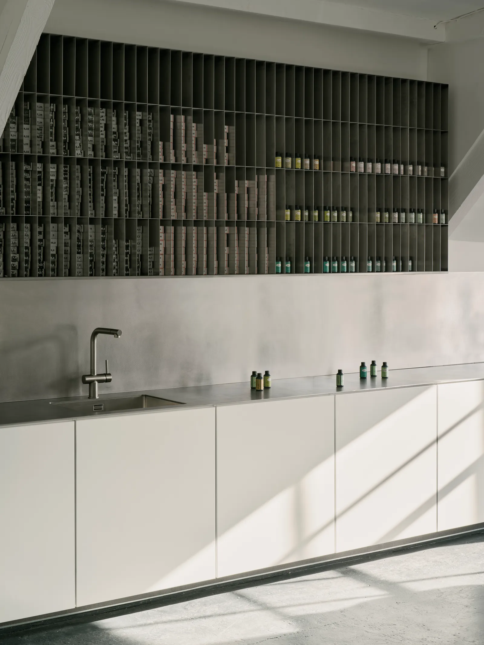 Salt Salon by unknown works — A grooming station defined by industrial restraint and functional clarity.