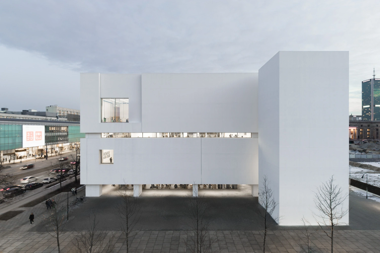 Museum of Modern Art in Warsaw by Thomas Phifer — The Museum of Modern Art's primary facade demonstrates Thomas Phifer's commitment to monolithic concrete expression.