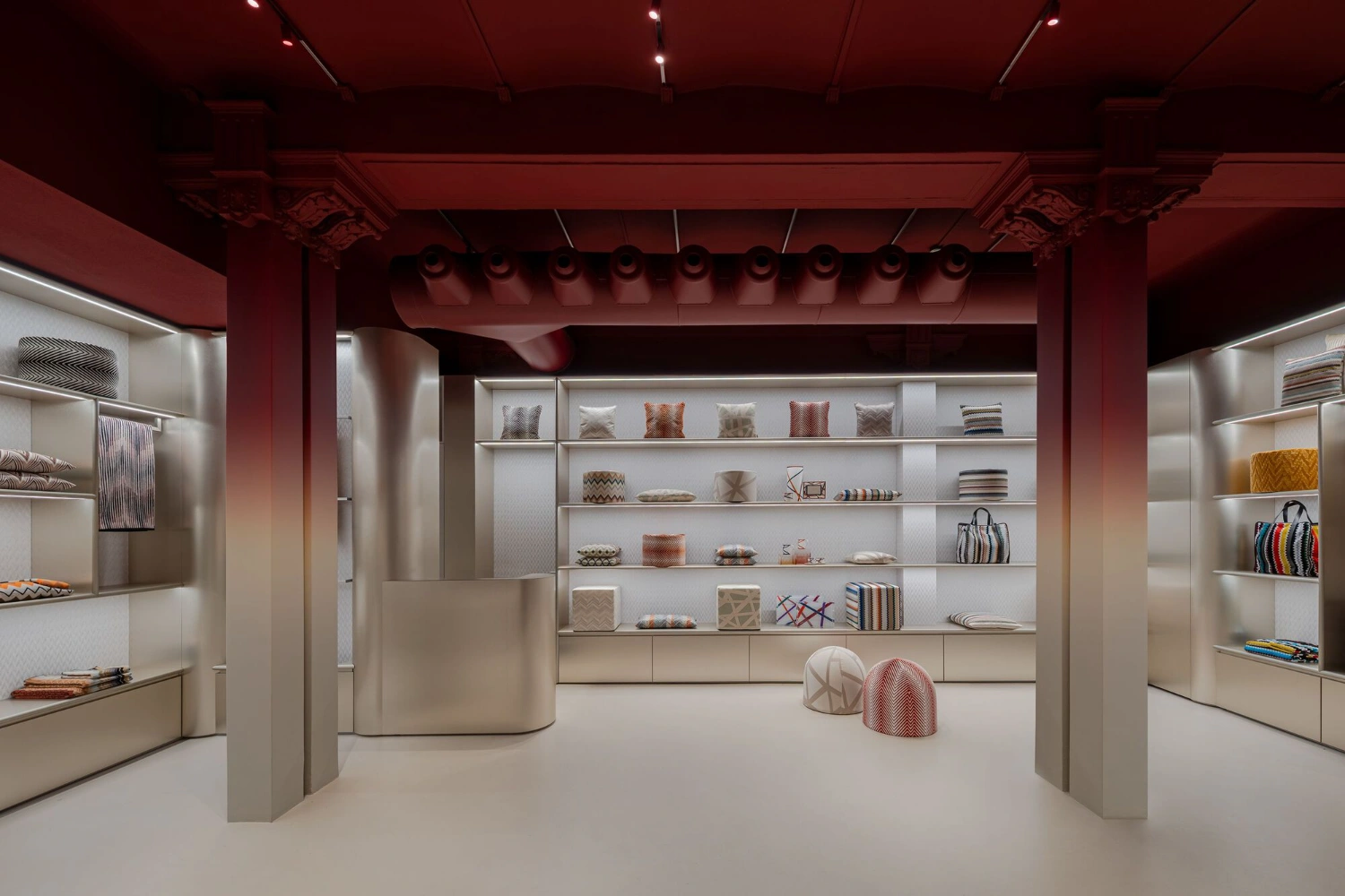 Missoni Home Boutique (Showroom) by Lit Studio — The Missoni Home showroom demonstrates a studied restraint in display strategy, foregrounding architecture over merchandise.
