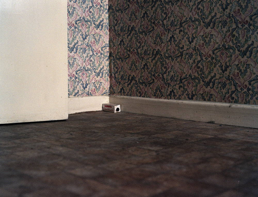 After Magdalene by Ethna Rose O'Regan — A corner detail of the disused Magdalene Laundry, where institutional space meets decorative restraint.