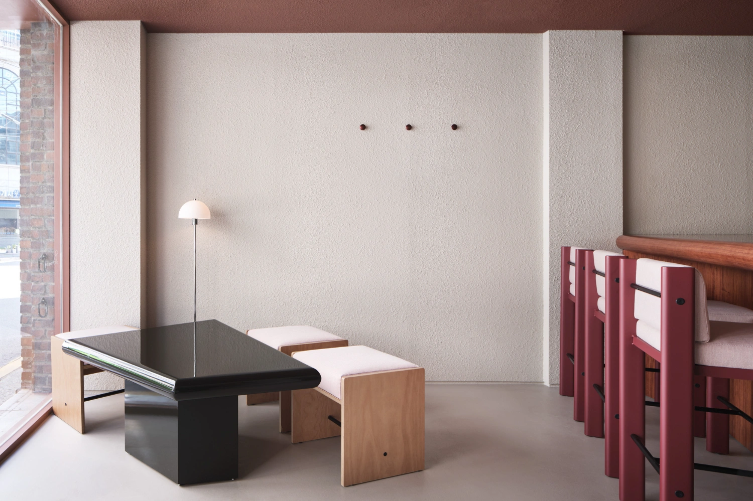 PINOCCHIO Gelato + Coffee Shop by WARP AND WOOF — Interior view of the gelato shop displaying the design's restraint and material clarity.