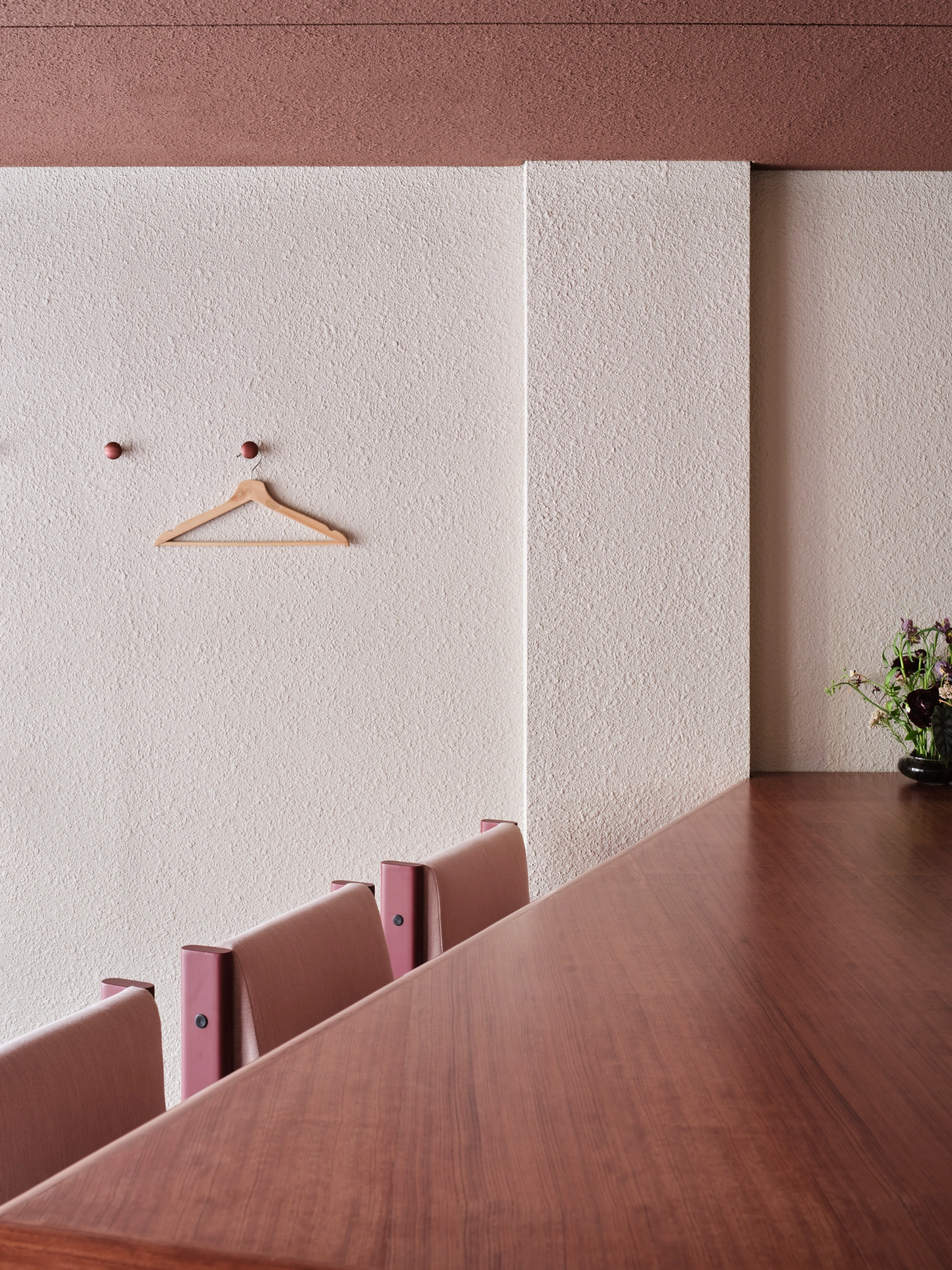 PINOCCHIO Gelato + Coffee Shop by WARP AND WOOF — A dining room detail captures the anthropomorphic quality of the interior's design language.