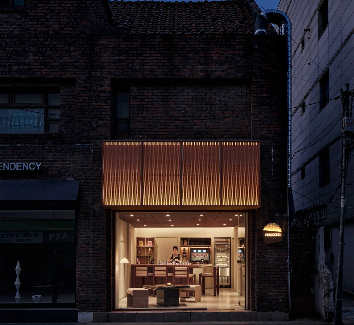 PINOCCHIO Gelato + Coffee Shop by WARP AND WOOF, Seoul Guide, cafe, interior design