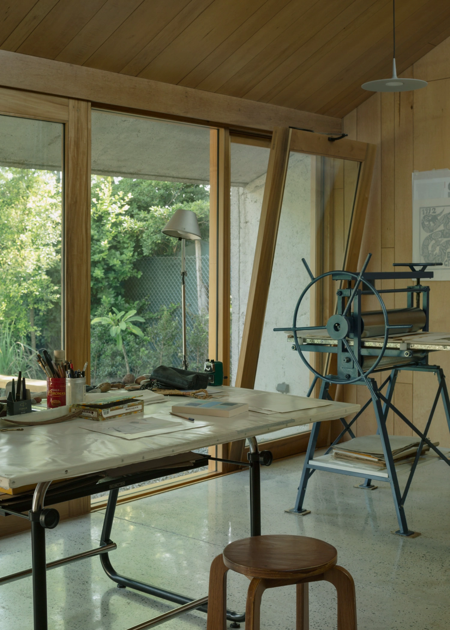 Atelier Workshop by Agustín Berzero — Interior view of the atelier workspace revealing the workshop's functional clarity.