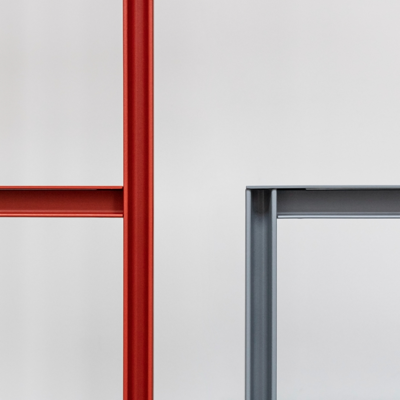 Full Metal by Matteo Bauer-Bornemann — A close-up detail of intersecting steel frame members reveals the structural logic underpinning Bauer-Bornemann's minimalist vocabulary.