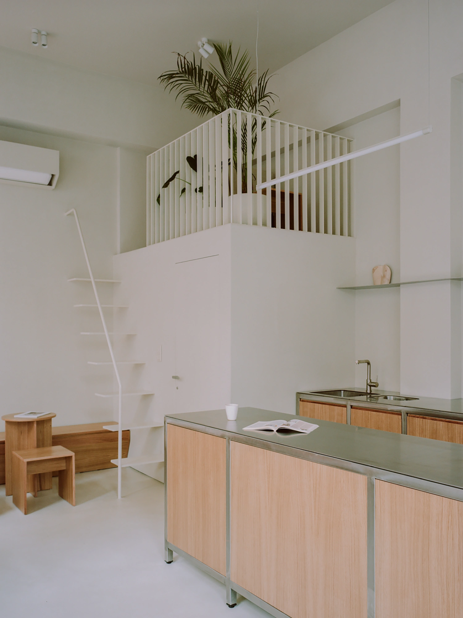 Moden Café by Georgios Apostolopoulos — The ground-floor interior of Moden Café presents a study in material hierarchy and spatial organization.