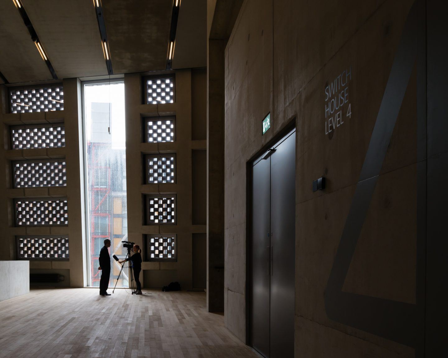 The Tate Modern by Herzog & de Meuron — This interior passage at Tate Modern's Switch House Level 4 reveals Herzog & de Meuron's material restraint.