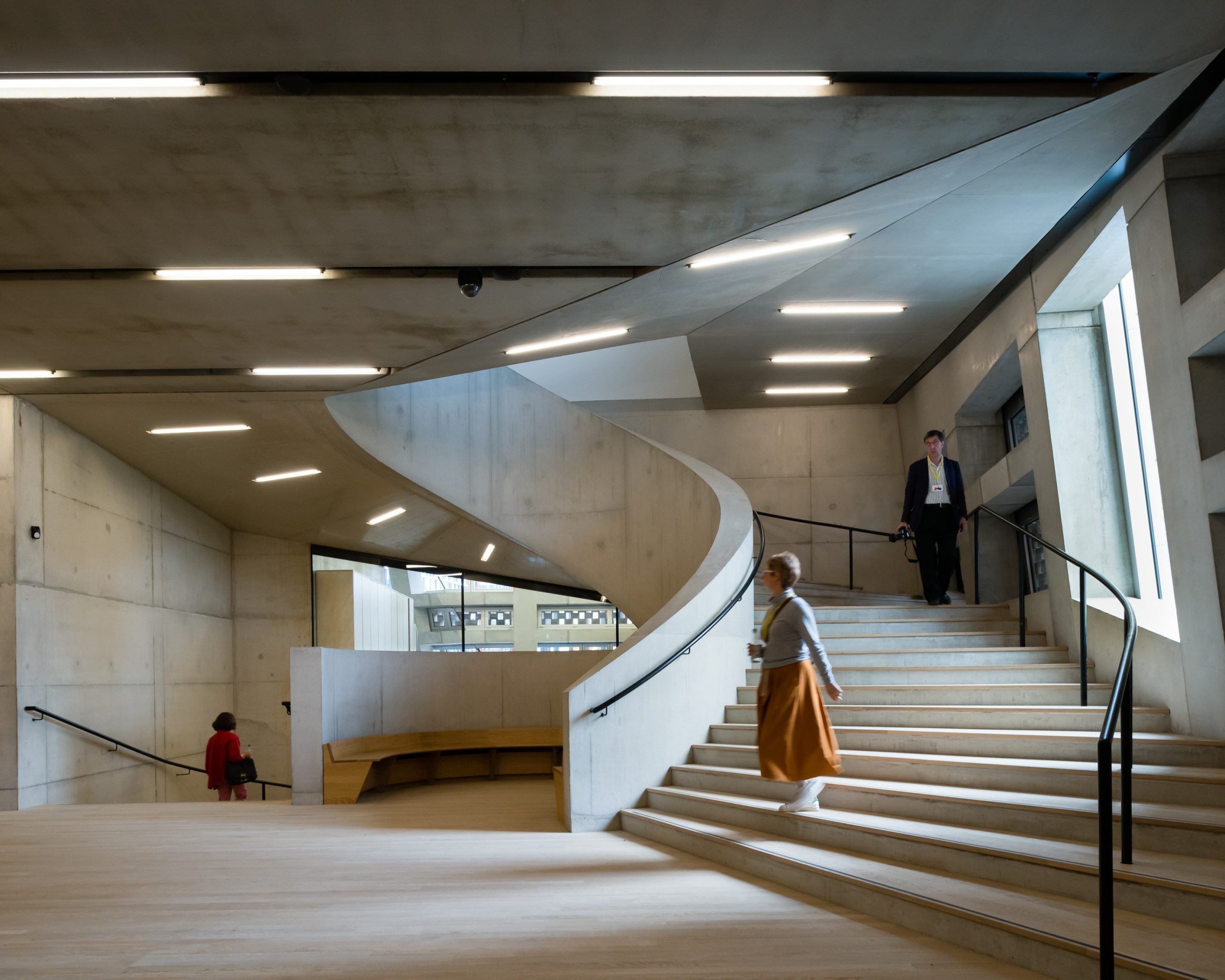 The Tate Modern by Herzog & de Meuron — A sectional view through Tate Modern's public circulation space reveals the spatial hierarchy Herzog & de Meuron created within the converted power station.