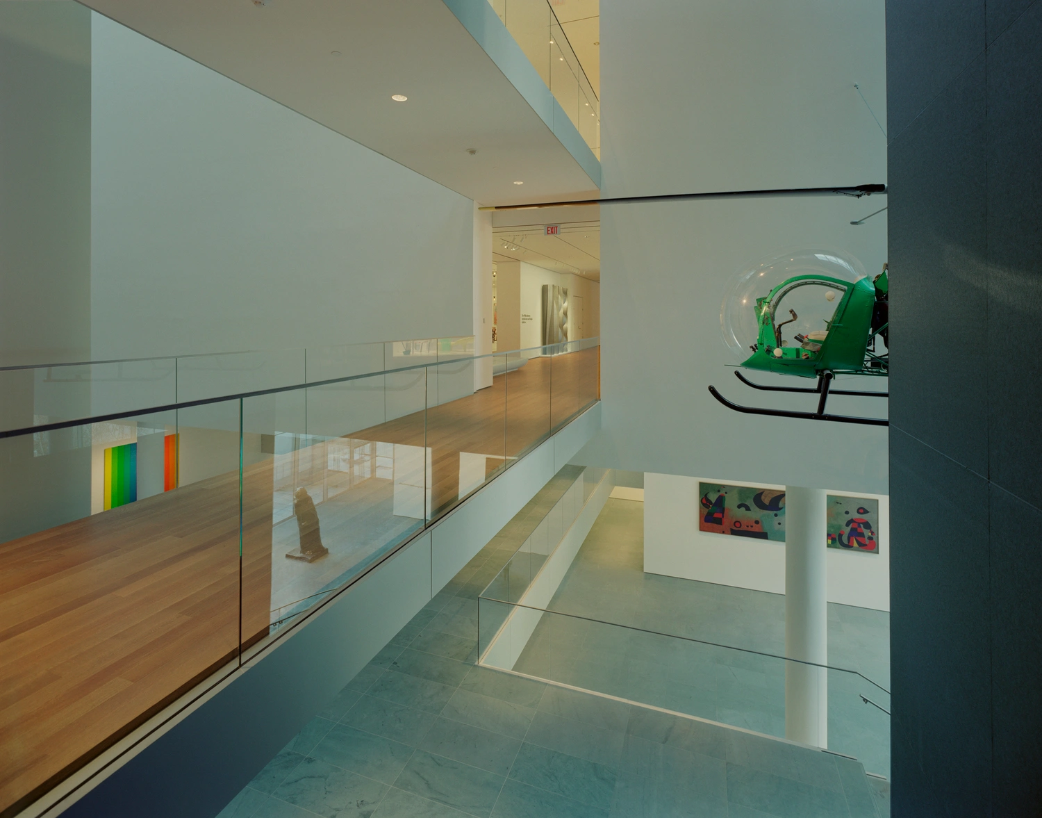 Museum of Modern Art in New York by Yoshio Taniguchi — A multi-level interior gallery space demonstrates Taniguchi's systematic approach to spatial clarity.