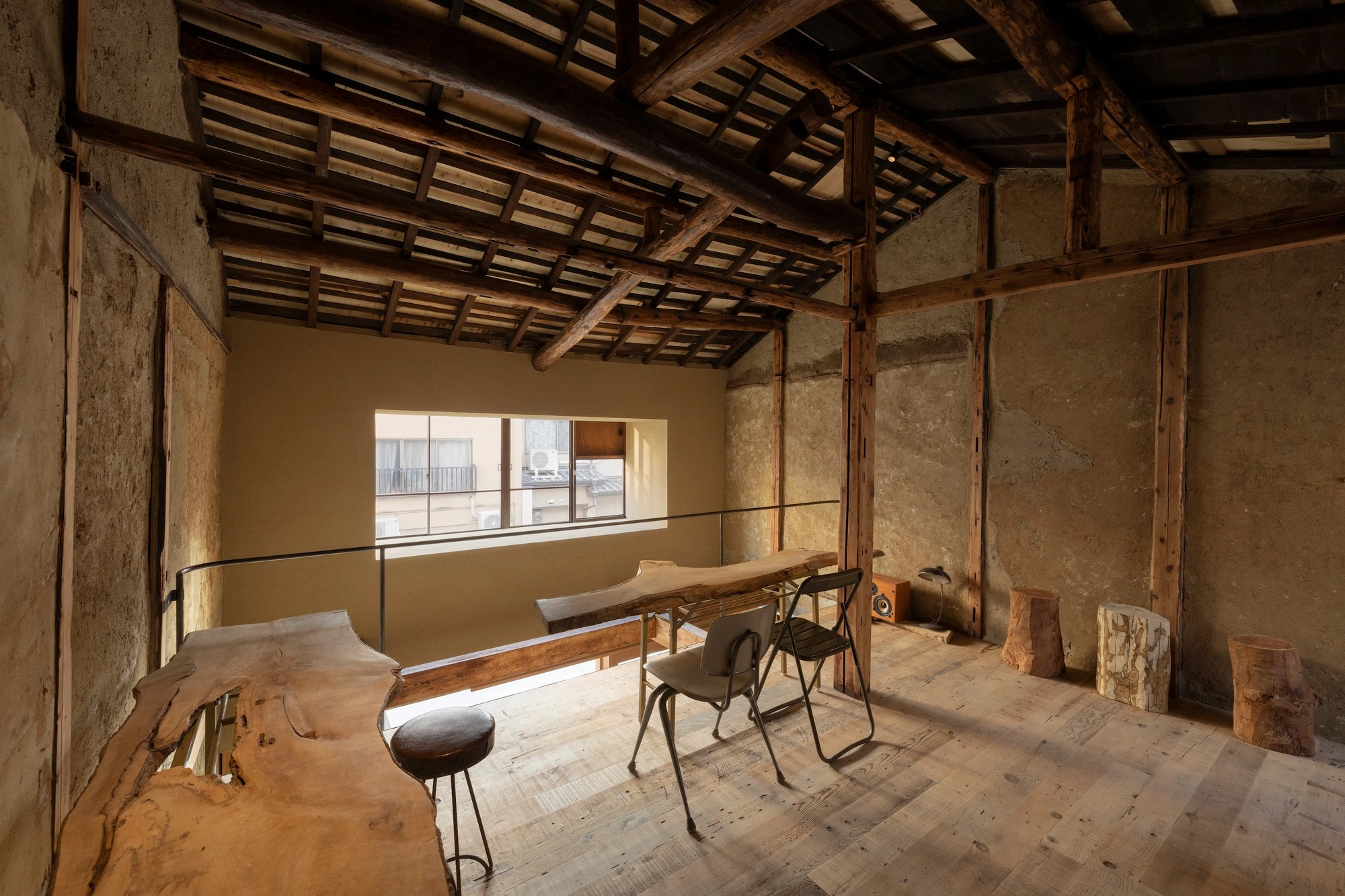 HOO Cafe Kyoto by Koyori Architects — Interior view of HOO Cafe Kyoto revealing the adaptive reuse strategy within a traditional machiya.