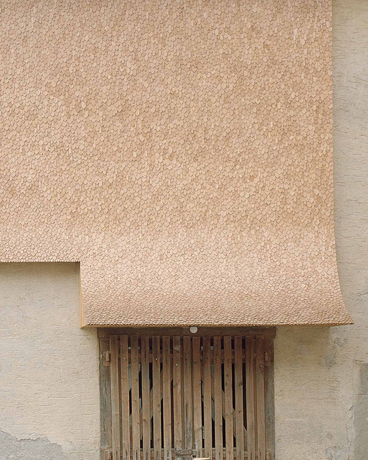 Mühle Ennenda by Atelier Lando Rossmaier — A threshold detail revealing the project's archaeological methodology.