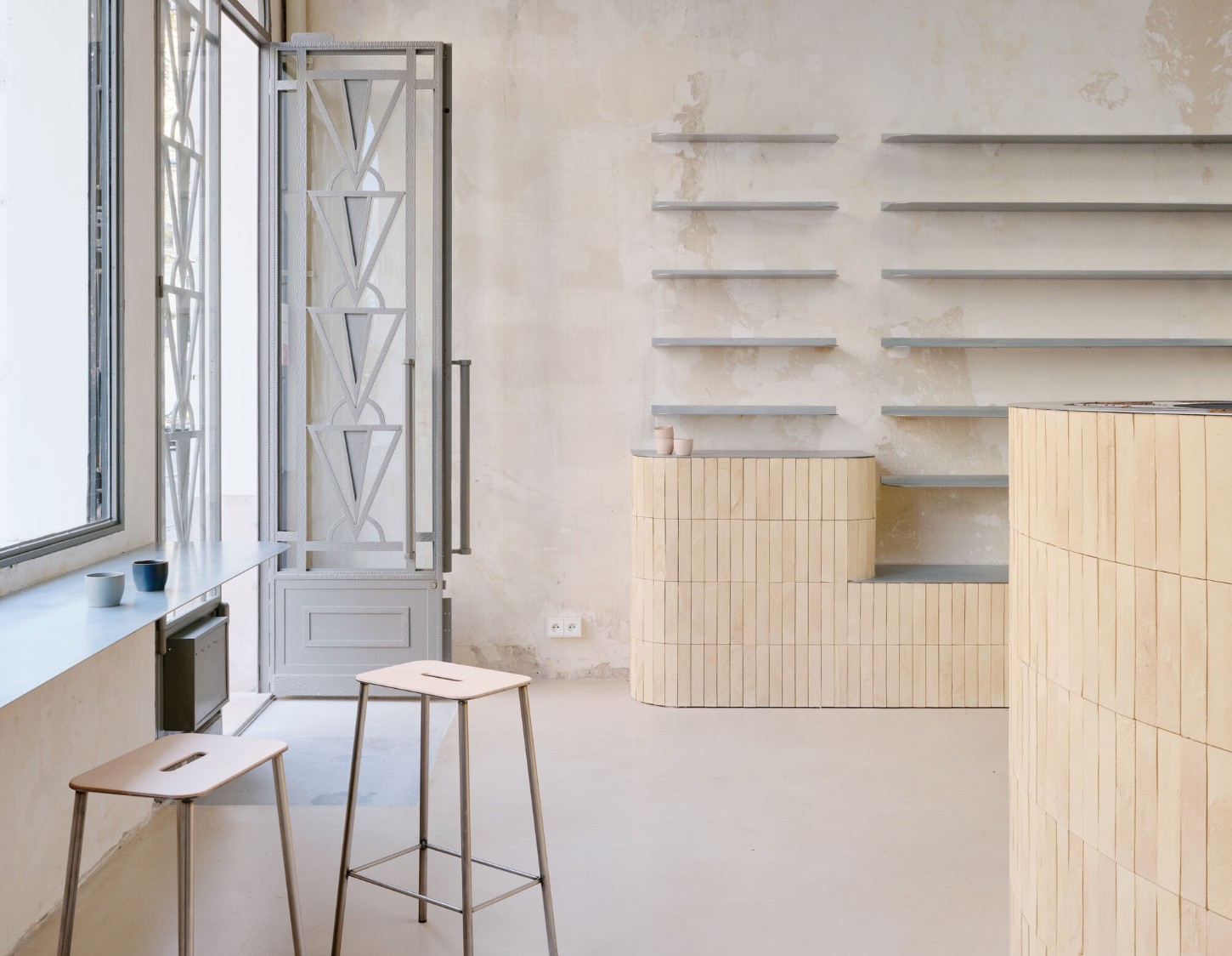 Anbassa by Office Abrami Rojas by Office Abrami Rojas (OAR) — A renovated Parisian interior documents the architectural intervention through material contrasts and spatial layering.