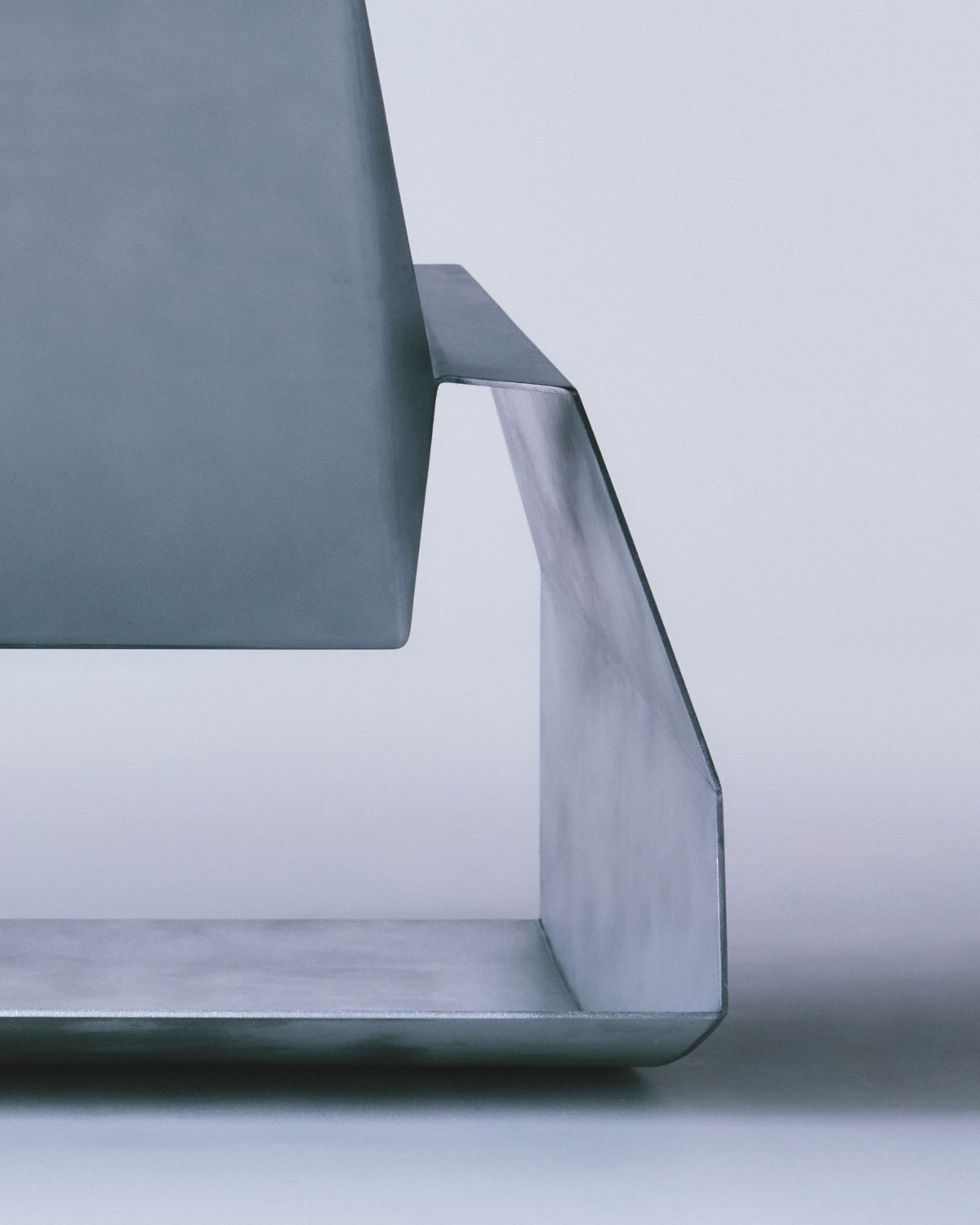 Godspeed by Waiting For Ideas — A close-up detail of the Godspeed chair reveals the junction between backrest and seat structure.