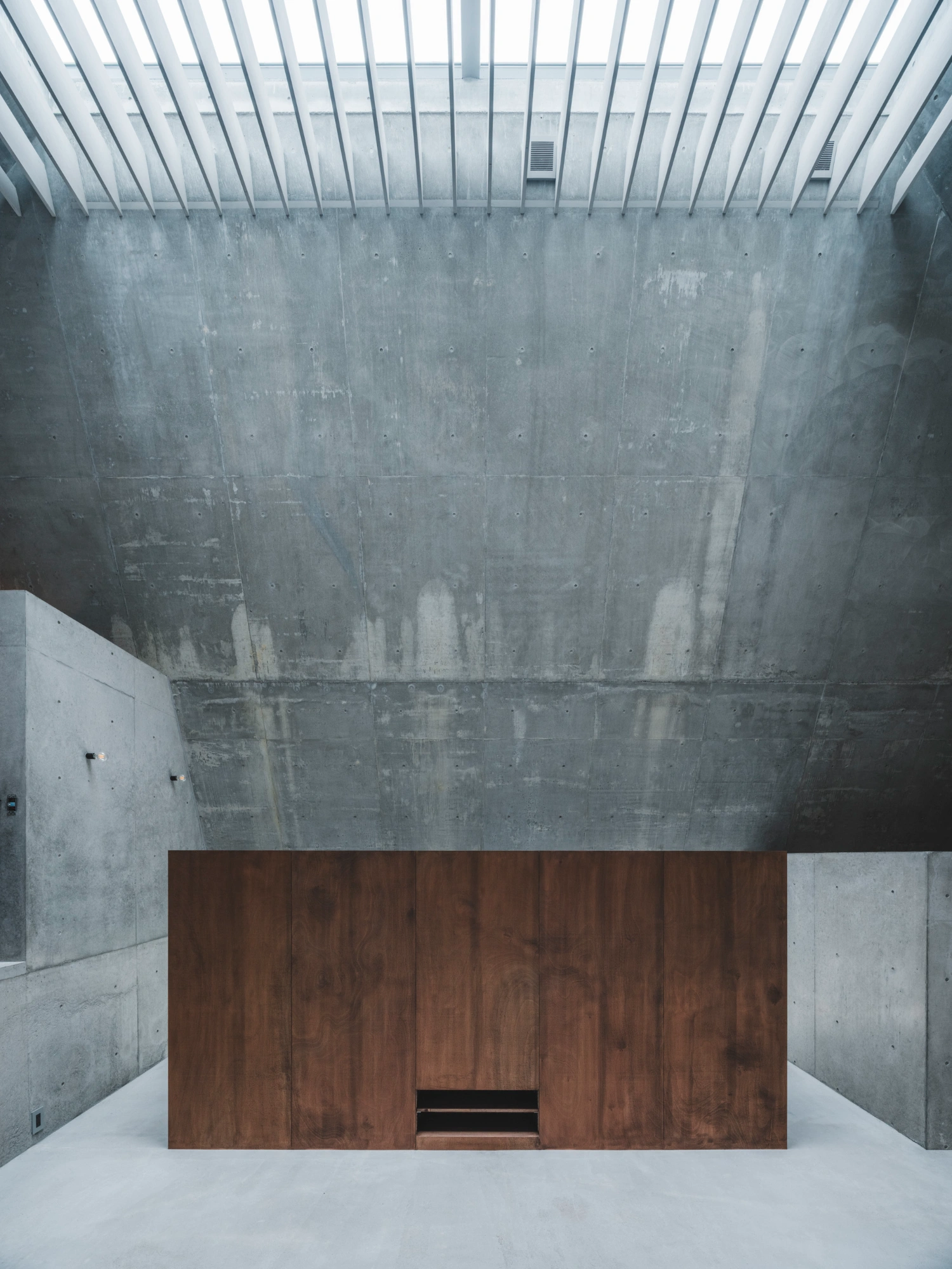 Pyramid Hut by IGArchitects — This overhead view reveals the architectural clarity of Pyramid Hut's interior spatial organization.