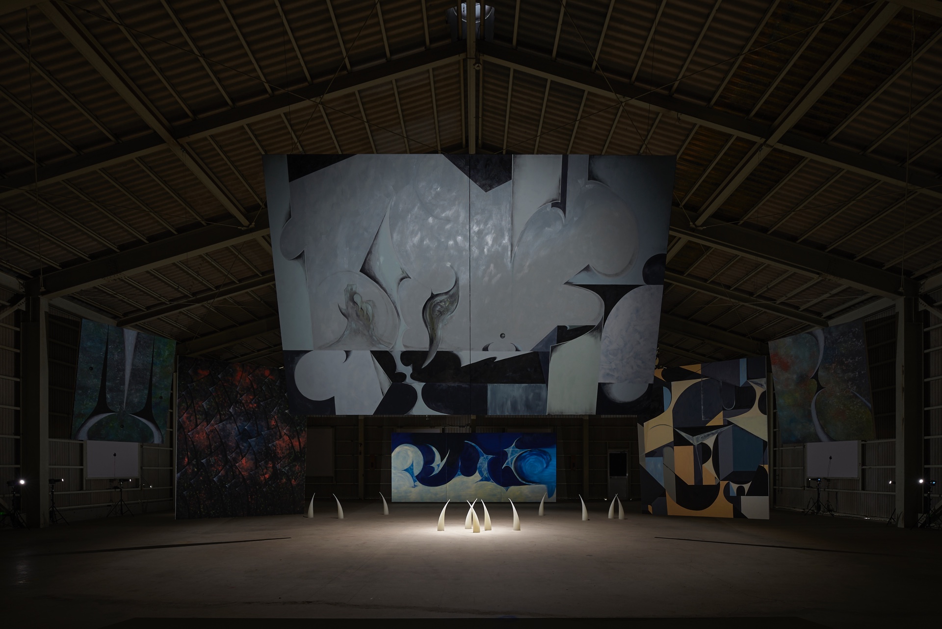 Like seeing this world for the first time by Kenji Sakai — Kenji Sakai's site-specific installation occupies an abandoned factory with deliberate spatial precision.