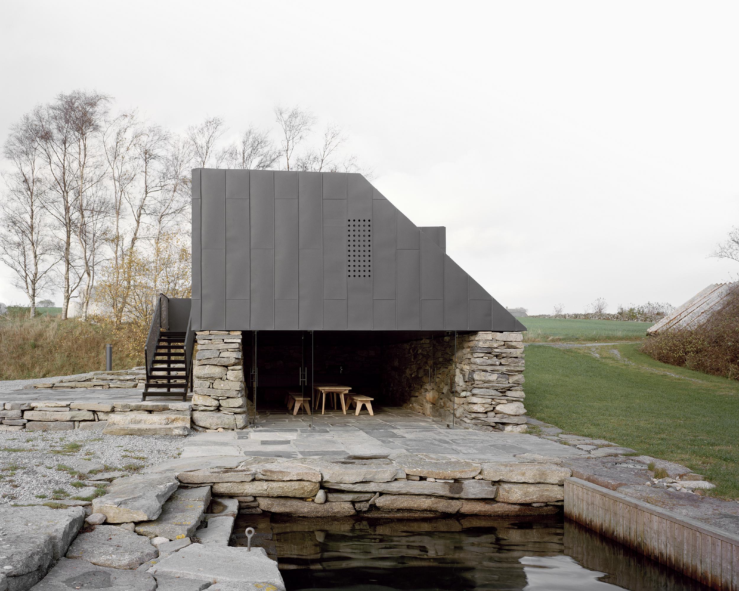 Boat House (Naust) by Espen Surnevik — A renovated boathouse anchors Sokn's landscape with deliberate material contrast.