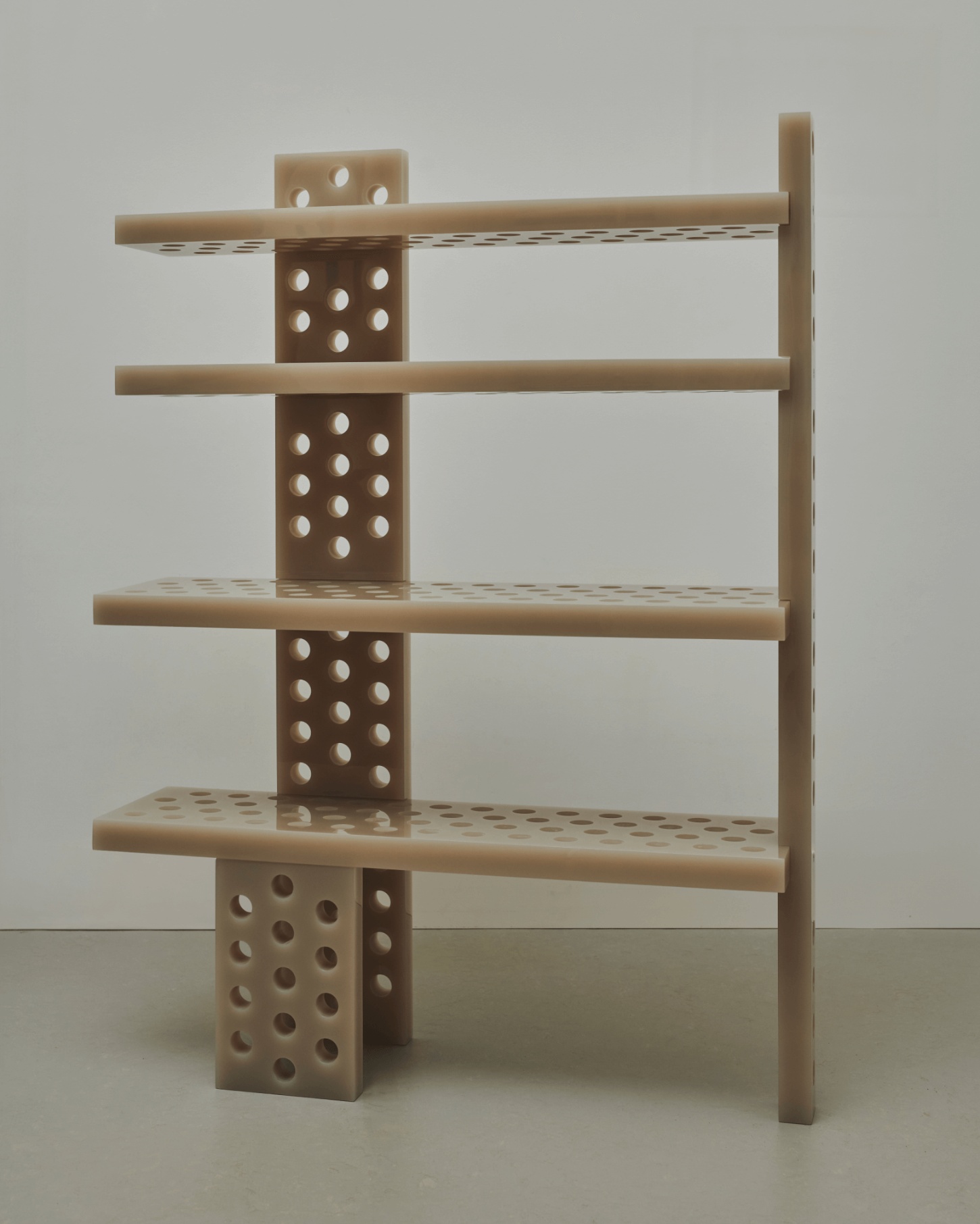 Selected Works by Forever Studio — A modular timber shelving system demonstrates structural logic through materiality.