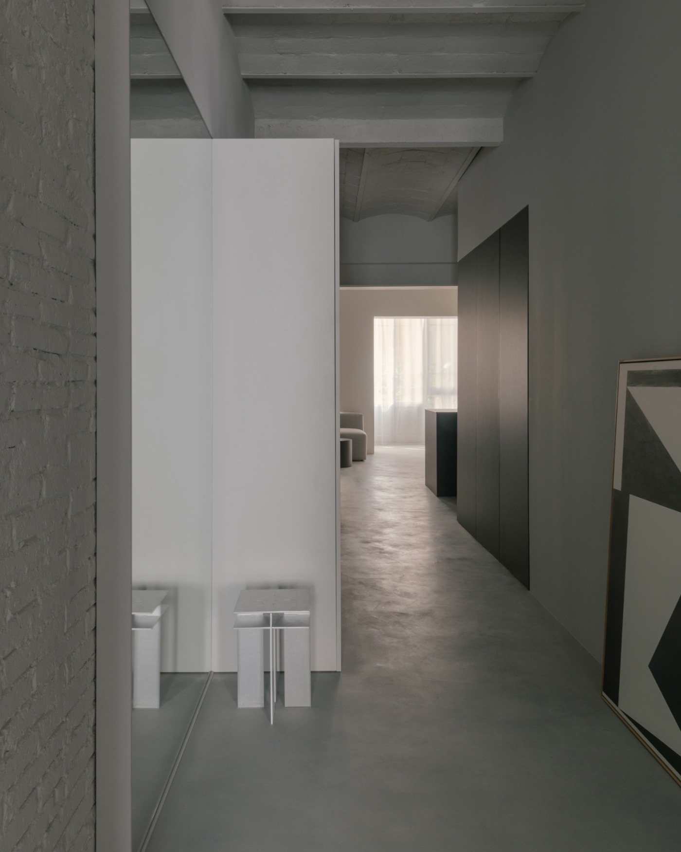 Casa Norte by CORREA Studio — A corridor perspective reveals the spatial strategy of Casa Norte's renovation.