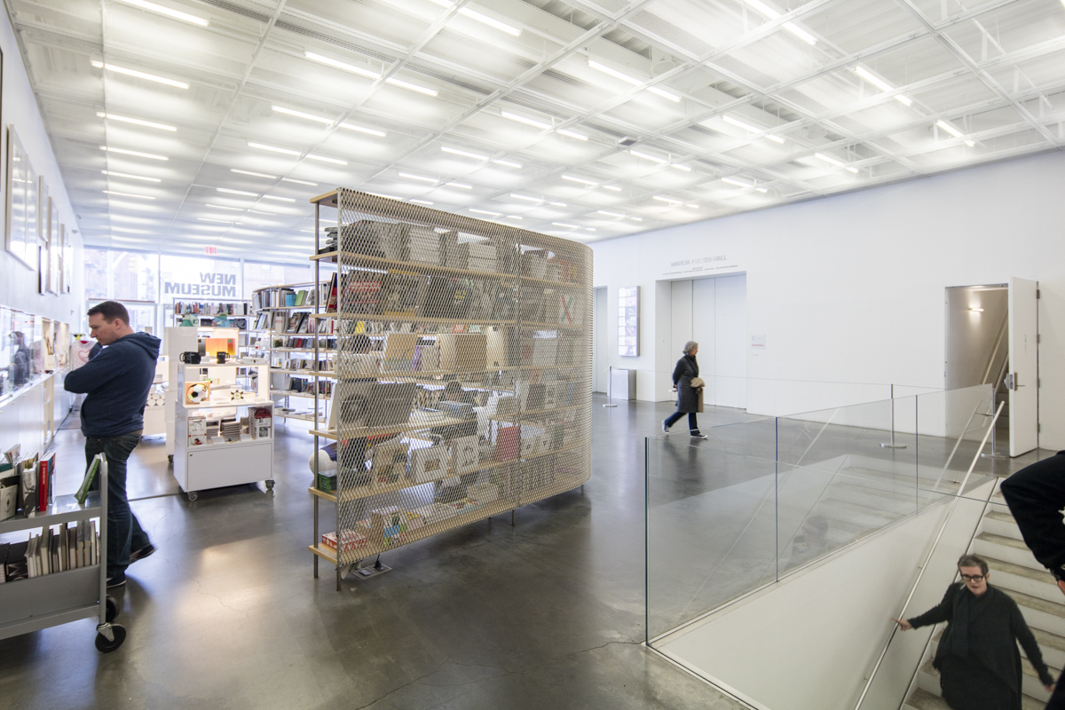 New Art Museum by SANAA — Interior view of the museum's ground floor revealing the spatial clarity achieved through SANAA's stacked-box design.