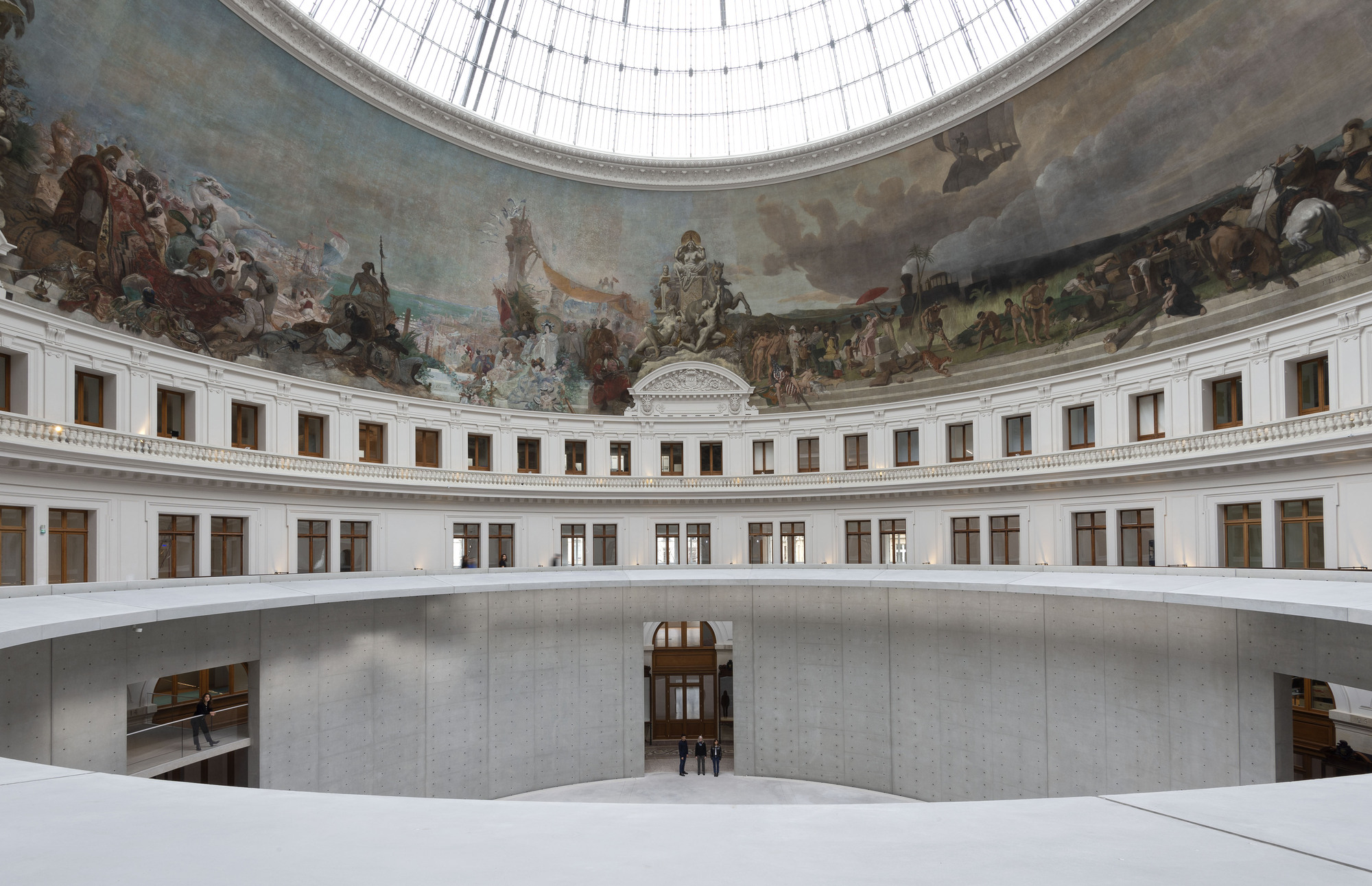 Paris' La Bourse de Commerce redesigned by Tadao Ando — Tadao Ando's concrete intervention occupies the central void of La Bourse de Commerce's historic rotunda.