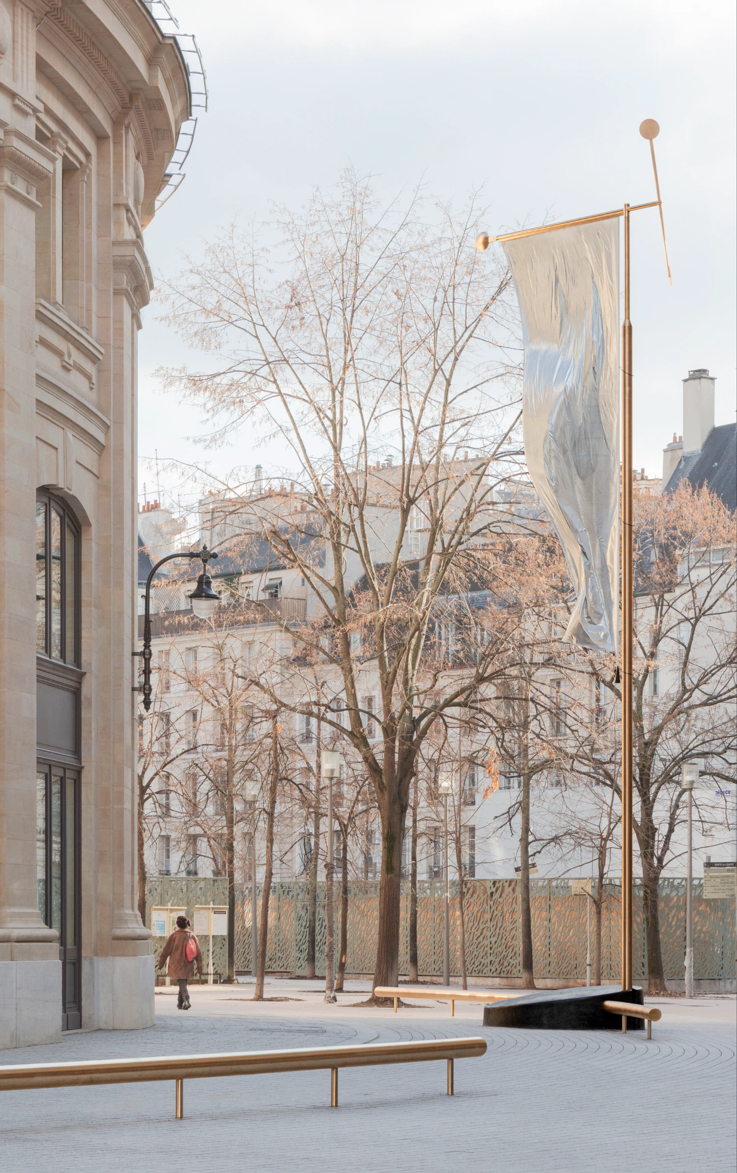Paris' La Bourse de Commerce redesigned by Tadao Ando — A courtyard view framed by Tadao Ando's minimalist concrete intervention within La Bourse de Commerce.