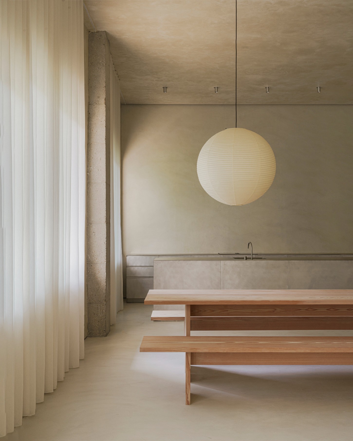 ZØ Residence by Studio Beta Ø — A minimalist bathing space defined by material restraint and geometric clarity.