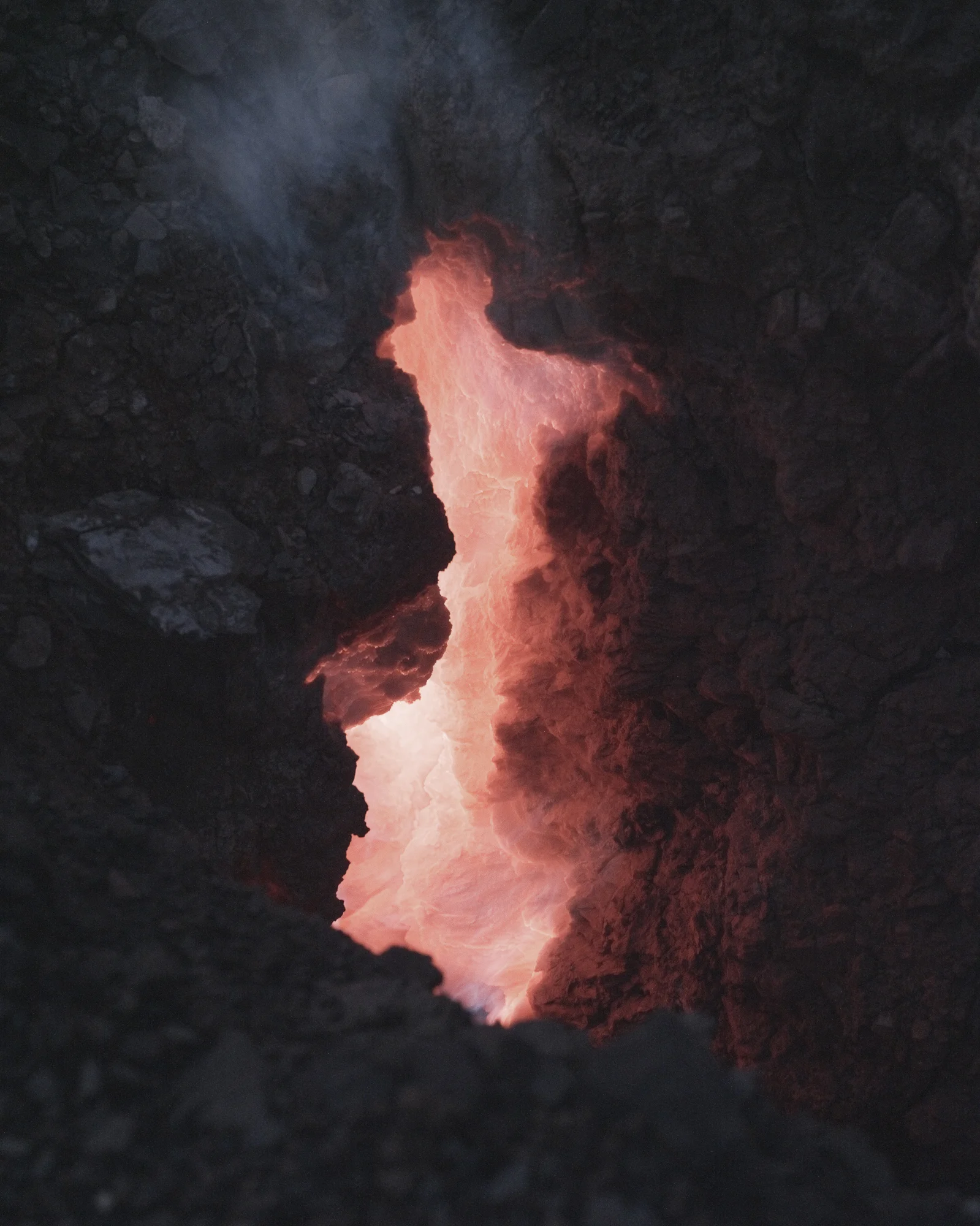 Leen / Jirno / Awngar by Sarker Protick, photographed by Sarker Protick — An overhead close-up view of densely scattered debris across a blue-grey surface.
