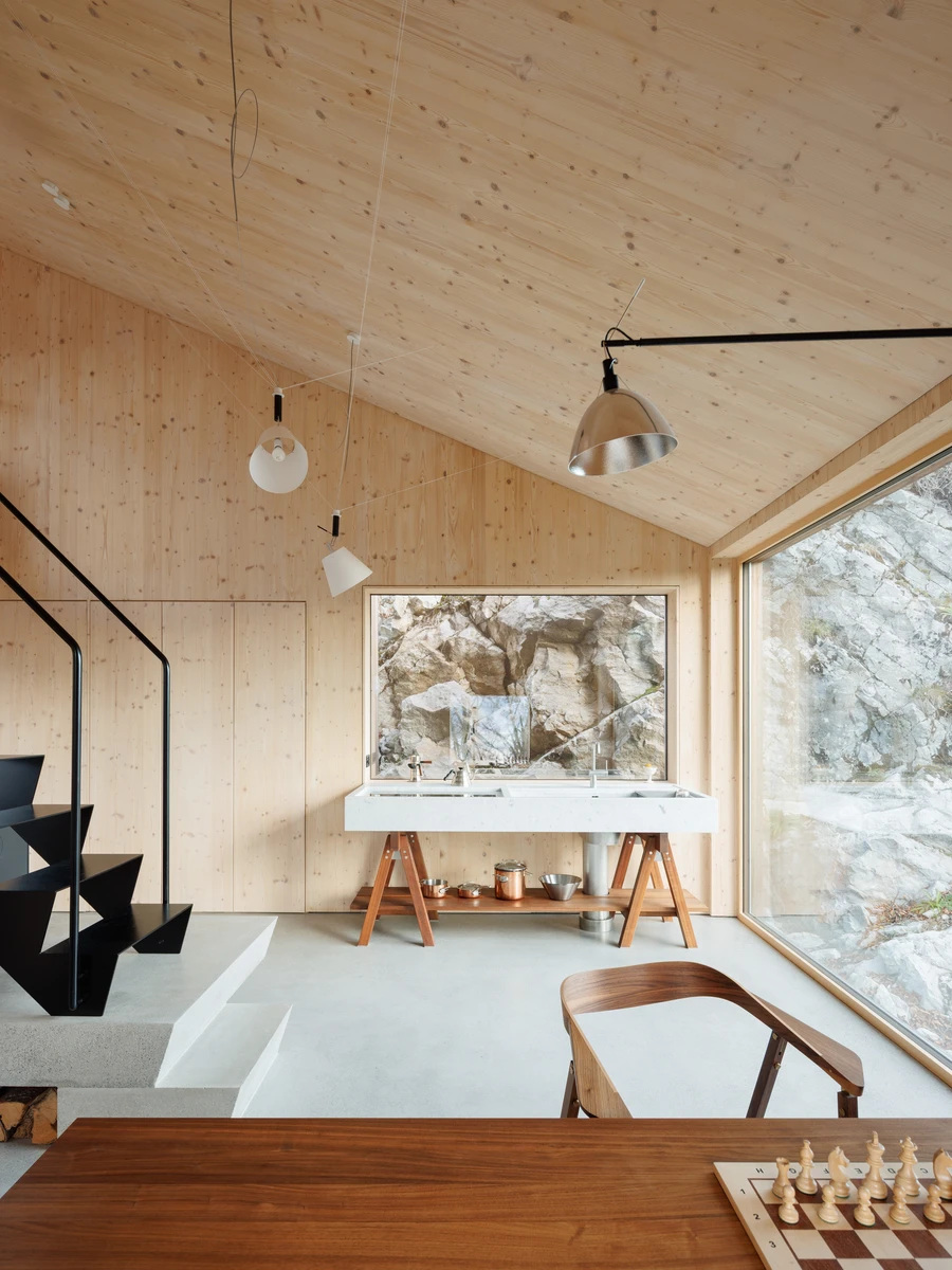 Swiss Alpine Cabin Reconstruction by Guča arch. , Brunnen , Switzerland