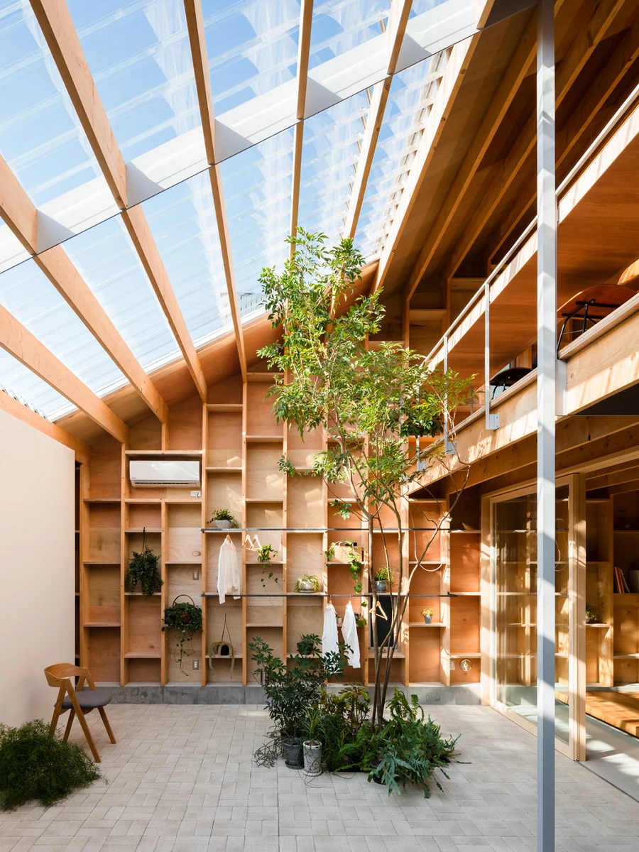 Detached House by mA Style Architects — Shimada, Japan: a cedar gable sealed on all sides, daylight arriving only from within