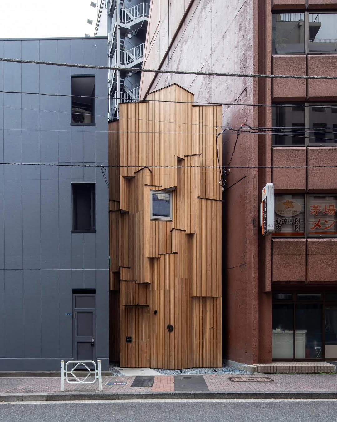 Prewood by VUILD — Tokyo, Japan: cedar modules in central Tokyo, assembled in two days, designed to be disassembled and relocated when the site changes.