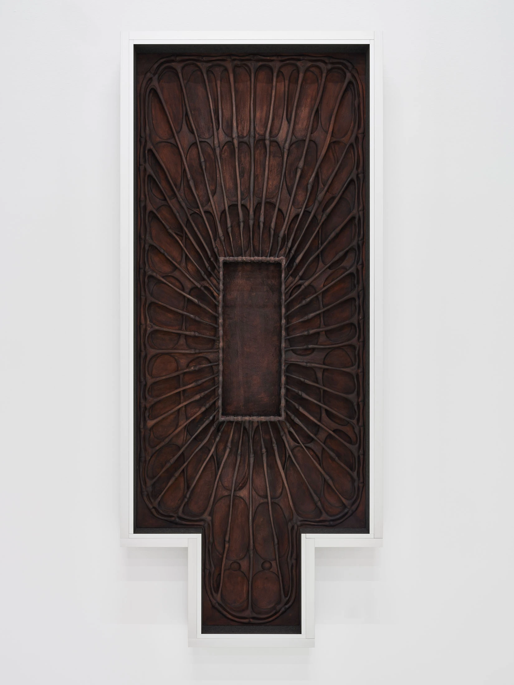 Door of Hearing by Frederik Exner at Le Parvis Ibos, France, polyurethane foam frog sculptures, Chest works, gnomon needle, photographed by J. C. Lett