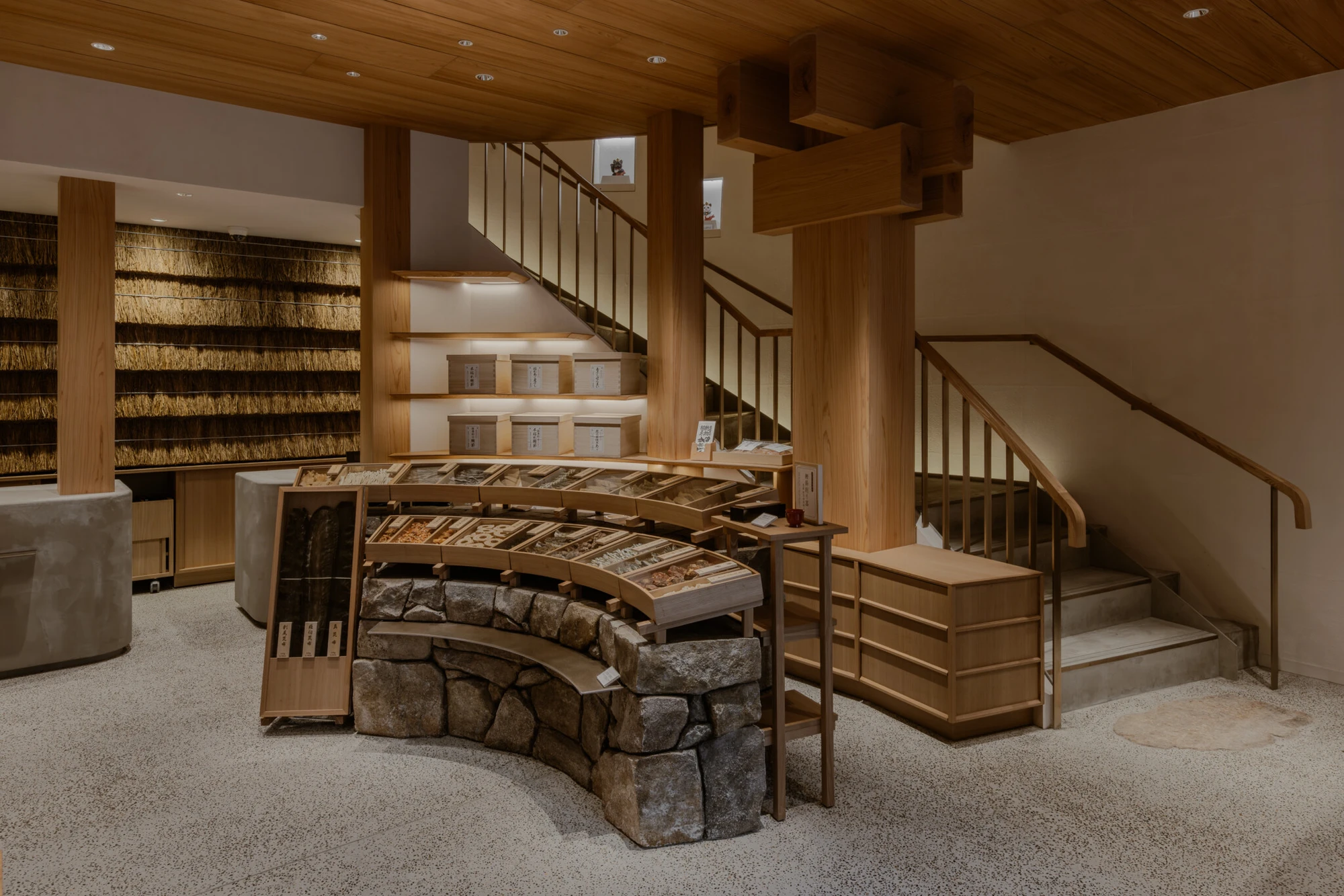 Kayanoya Ginza by Kengo Kuma and Associates, Ginza Tokyo Japan, wooden dashi shop, slender timber facade, washi paper, photographed by Keishin Horikoshi