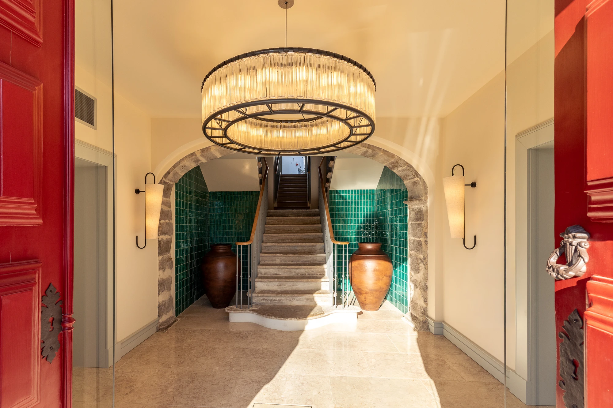 Hotel Palácio Tavira, Tavira Portugal, 18th century noble residence restored as hotel, Medina courtyard, clay lime linen, Ria Formosa, Moorish influence