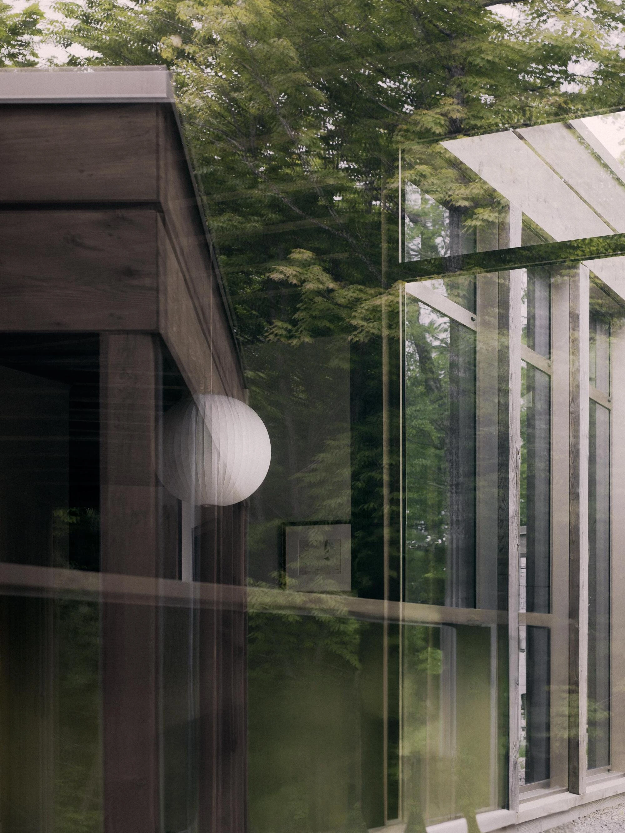 SONO Residence by Atelier Carle, Wentworth-North Quebec Canada, mountain second home, board-formed concrete, hemlock structure, forest view, photographed by Félix Michaud